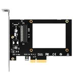 GLOTRENDS U.2 to PCIe 4.0 X4 Adapter for 2.5 Inch U.2 SSD, PCIe 4.0 X4 Full Speed