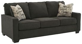 Signature Design by Ashley Lucina Casual Upholstered Sofa with Pillows, Gray