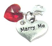 Libby's Market Place Marry Me Clip on Charm with Red Velvet Gift Bag