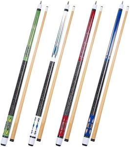 Empire USA Set of 4 Pool Cues New 58" Billiard House Bar Pool Cue Sticks