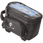 M-Wave Bicycle Cycling XL Top Tube Bag, Black