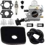 ZAMDOE BG86 Carburetor for Stihl SH56 SH56C SH86 SH86C BG86 BG86CE BG86Z BG86CEZ Blower Replaces C1M-S261B 42411200616 4241 120 0616, with Air Filter Spark Plug Fuel Line Fuel Filter