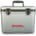 Engel Coolers 13Qt Lightweight, Water Tight Cooler Drybox & Lunch Box, Silver