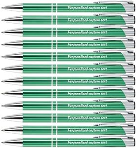 KOLOWKO Personalized ballpoint pen with name or greeting, customized pen, 0.5mm black ink, suitable for men women office school business promotion wedding ballpoint pen gift