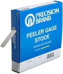Precision Brand 19125 Steel Thickness Feeler Gage Coil, 0.001" Thickness, 1/2" Width, 25' Length