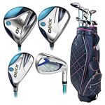XXIO 2022 Women 12 Premium Full Set RH 10 Clubs + 1 Cart Bag Navy