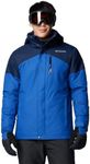 Columbia Men's Last Tracks II Jacket, Mountain Blue/Collegiate Navy, Small