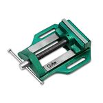 GIZMO Drill Vice, Cast Iron Fixed Base Drill Vice, 5 Inch Drill Vise, Professional heavy Germany base Drill Vice