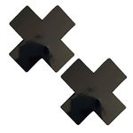 Neva Nude Dom Squad Black Wet Vinyl X Nipztix Pasties Nipple Covers