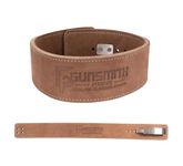 Gunsmith Fitness Weight Lifting Belt – Shibusa Genuine Leather Handmade Back Support Lifting Belts for Men & Women – Bodybuilding, Squats & Powerlifting Belt (Medium, Powerlifting Lever)