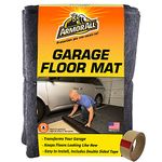 Armor All Original Small Vehicle Garage Floor Mat, (8 feet 4 inch X 7 feet 4 inch), (Includes Double Sided Tape), Protects Surfaces, Transforms Garage - Absorbent/Waterproof/Durable (USA Made) (Charcoal)