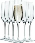 RAHAS Champagne Flute Wine Glass Set of 6 Pcs - 170 ml