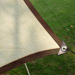 UCINNOVATE 10x10 ft Patio Sunshade Cloth 70% Sunblock Outdoor Shade Cloth, UV Resistant Sun Screen Beige Shade Mesh Tarp Fabric with Grommets for Patio Deck Pergola Backyard Dog Kennel Camper Awning