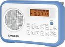 Sangean PRD18 AM/FM Portable Radio, White/Blue
