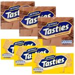 Biscuit Bundle with Tasties Chocolate Bourbon Creams 300g x3 and Tasties Custard Creams 300g x3 (6 Pack)