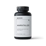 Roshi HairVitalize - Natural Hair Health, Strength and Growth Supplement - 60 Capsules Enhanced with Biotin, Rosemary & Brahmi - Hair Vitamin Complex - Vegan Hair Vitamins for Women & Men UK