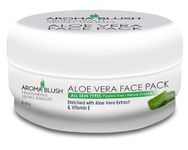 Revitalize Your Skin with Aroma Blush Aloe Vera: All-Natural Face Pack -100gm for a Fresh, Glowing Complexion (Suitable for All Skin Types)