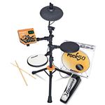 Carlsbro Rock50 Childrens Electric Drum Set, Kids Electronic Drums Kit, Electric Drums for Beginners, Ideal Fun & Engaging Musical Gift Set for Aspiring Young Drummer
