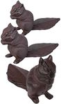 Esschert LH150 Cast Iron Squirrel Doorstops, Pack of Three
