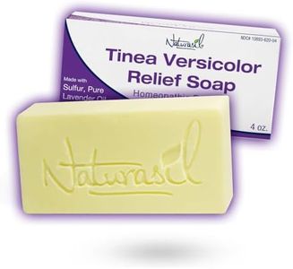 Naturasil Tinea Versicolor Treatment Max-Strength 10x Soap | Antifungal Micronized Sulfur | Stops Tinea, Pityriasis, Candida, Ringworm Jock Itch & Irritation | Fast Acting Adult & Kid Safe | 4 oz Bar