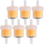 MEAJOO 6PCS 1/4 Inch Gas Inline Fuel Filters, with magnet, Universal for Stratton Small Engine, Kohler, Kawasaki, Birggs, John Deere, Gasoline Generator Lawn Mower Motorcycle