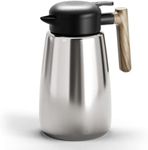 Thermal Coffee Carafe Jugs, UYOTBKEUB 1.8L 304 Stainless Steel Insulated Coffee and Tea Pot,Coffee Warmer Drink Dispenser for Coffee,Tea,Beverage