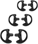 AIRSN Replacement Earmold Earbud Earplug for Motorola Kenwood Two-Way Radio Air Acoustic Coil Tube Audio Kits (Black,3 Pair-Samll,Medium,Large)