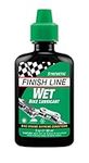 Finish Line Wet Bicycle Chain Lube 2-Ounce Drip Squeeze Bottle