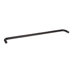 Rockwell Security Mont Hard Single Sided Towel Bar 26 Inch Glass Antique Black Finish for Commercial and Residential Frameless Heavy Glass Shower Doors