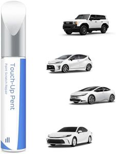 PARTS4EV 040 Super White/Ice Cap Touch Up Paint Compatible with Toyota Exact Match Chips and Nicks Touch Up