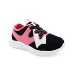 OshKosh B'Gosh Boy's Girl's Onix Athletic Sneaker, Black/Pink, 3 UK Child