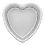 Fat Daddio's Anodized Aluminum Heart Cake Pan, 8 Inch by 3 Inch