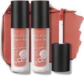 Anglicolor 2PCS Liquid Blush,Matte Velvet Milk Blush for Cheeks,Natural Blush Sheer Flush Of Color Cheek Blush Lightweight Blush Makeup,Highly Pigmented,Vegan & Cruelty Free (#03 Rose Tea, 5g)