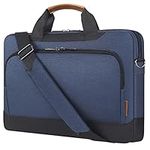 DOMISO 17-17.3 Inch Laptop Sleeve Business Briefcase Laptop Shoulder Bag Compatible with 17" Laptops/ 17.3" HP Pavilion 17/MSI GS73VR Stealth Pro/Dell Inspiron 17/Acer/ASUS,Blue