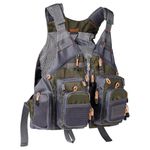 Bassdash Strap Fishing Vest Adjustable for Men and Women, for Fly Bass Fishing and Outdoor Activities Army Green