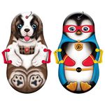 Sno-Storm 36in Foam Winter Kiddy Snow Sled 2-Pack, Multi Character, (AZ21-SBSL360-2PK)