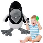 Steve and Maggie Stuffed Animal Soft Plush Figure Cartoon Crow 8.6inch Black Bird Cute Ornaments for Home