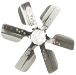 Derale 17218 Heavy Duty Fan Blade Series 1000 18" Polished Chrome Stainless Steel Flex Fan Standard Rotation