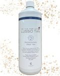Professional Spray Tan Bottle (Dark) - 1 Litre. Lusso Tan Self-Tan for Salon or At-Home Fake-Tan Machine. Instant-Drying Non-Sticky. Natural Nourishing Ingredients. Vegan and Cruelty-Free.