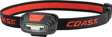 Coast - 30141 FL13R 270 Lumen Rechargeable Dual Color (White/Red) LED Headlamp, Battery and Hardhat Clips Included White