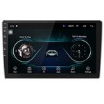 Bluetooth Car Stereo 10inch Android 9.0 Multimedia Player GPS Navigation WIFI Player in Dash Auto Radio Bluetooth/USB/WiFi/Mirrorlink Capacitive Touchscreen 1080P Head Unit