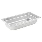 Winco SPJL-302 Steam Table Pan, 2.5" Deep, Stainless Steel