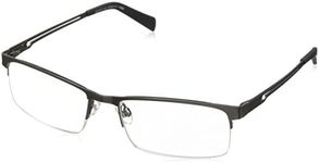 Foster Grant Men's Lamar Square Readers, Gunmetal/Transparent, 59 mm