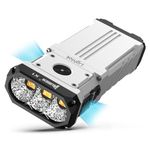 WUBEN X1 LED Torch 12000 Lumens, IP55 Waterproof Super Bright Tactical Torch, Type-C Rechargeable Torch 7 Light Modes Programmable, for Hunting Hiking Adventure Rescue Adventure