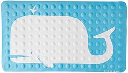 Kikkerland Bathmat, Whale, Natural Rubber High Grip Suction Cup, 27 by 15-inches