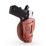 1791 GUNLEATHER 3-Way 1911 Holster - Ambidextrous OWB CCW Holster - Right or Left Handed Leather Gun Holster - Fits All 1911 Models Sig, Colt, Kimber, Ruger, Browning, Taurus and Remmington