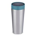 Circular & Co Thermal Stainless Steel Travel Mug - 16oz/454ml - Insulated Reusable Coffee Cup - 100% Leakproof & Lockable - 6 Hours Hot/Cold - Push Top, One Hand Open, 360 Drinking Coffee Tumbler