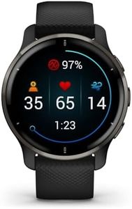 Garmin Venu 2 Plus, GPS Smartwatch with Call and Text, Advanced Health Monitoring and Fitness Features, Slate with Black Band