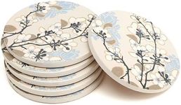 Enkore Ceramic Coasters, Dogwood Br