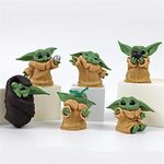 Trunkin Baby Yoda Doll Gift Toys 2-2.4 inch Mandalorian Yoda Baby Action Toys 6Pcs/Set Star Wars Yoda Figures?Figurines